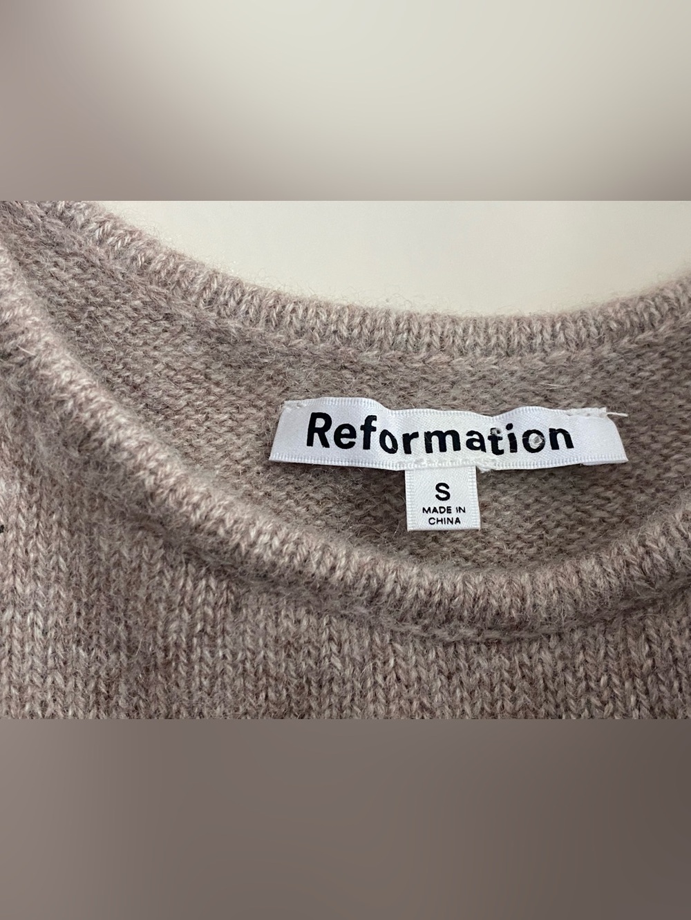Reformation Soft Knit Tank in Light Taupe Small - Picture 3 of 8